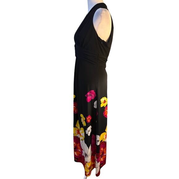 Jones Wear Halter Neck Floral Maxi Dress - Size 8 - Picture 5 of 9